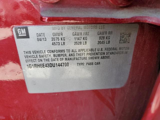 Photo 10 from auction – 2013 CHEVROLET VOLT with VIN 1G1RH6E43DU144700