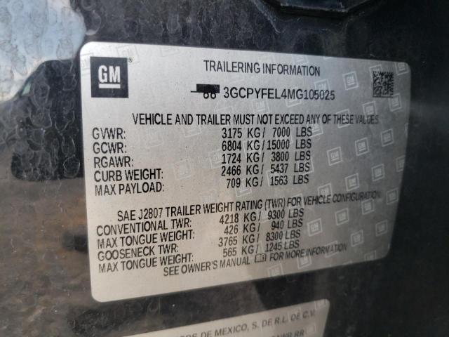Photo 10 from auction – 2021 CHEVROLET SILVERADO with VIN 3GCPYFEL4MG105025
