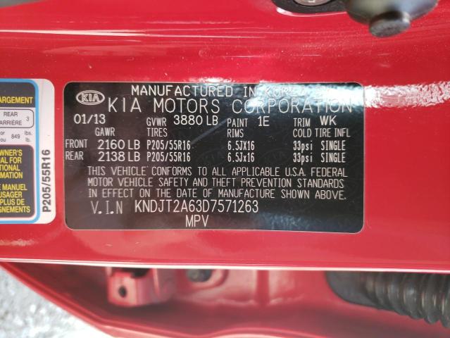 Photo 10 from auction – 2013 KIA SOUL + with VIN KNDJT2A63D7571263