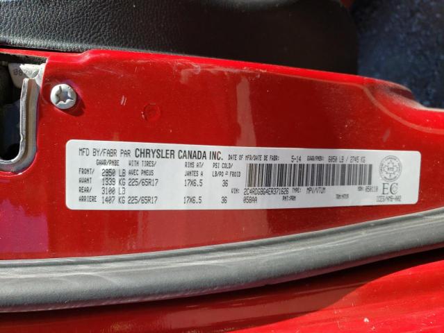 Photo 10 from auction – 2014 DODGE GRAND CARA with VIN 2C4RDGBG4ER371626
