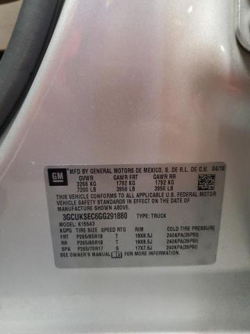 Photo 10 from auction – 2016 CHEVROLET SILVERADO with VIN 3GCUKSEC6GG291880