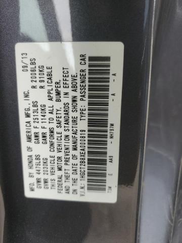 Photo 10 from auction – 2014 HONDA ACCORD EXL with VIN 1HGCT2B8XEA000819