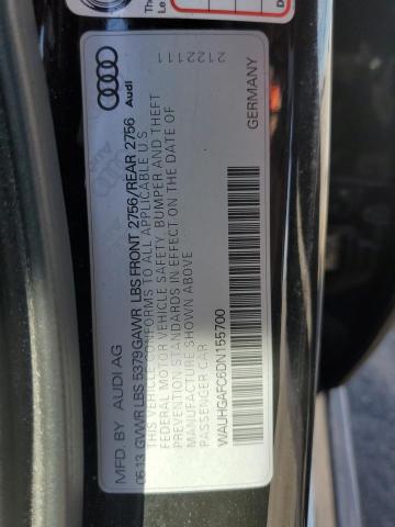 Photo 10 from auction – 2013 AUDI A6 PRESTIG with VIN WAUHGAFC6DN155700