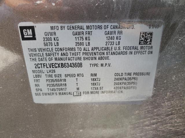 Photo 10 from auction – 2011 GMC TERRAIN SL with VIN 2CTFLVECXB6343608