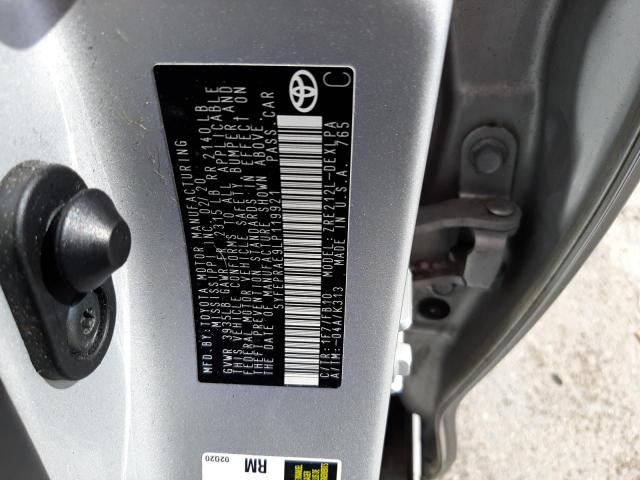 Photo 10 from auction – 2020 TOYOTA COROLLA LE with VIN 5YFEPRAE9LP119921