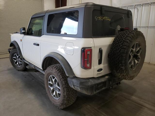 Photo 3 from auction – 2022 FORD BRONCO BAS with VIN 1FMDE5CH1NLA91072