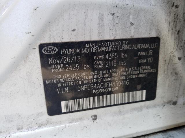 Photo 10 from auction – 2014 HYUNDAI SONATA GLS with VIN 5NPEB4AC3EH859416
