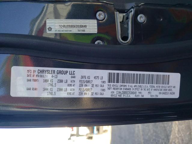 Photo 10 from auction – 2014 JEEP COMPASS SP with VIN 1C4NJDBB5ED530649