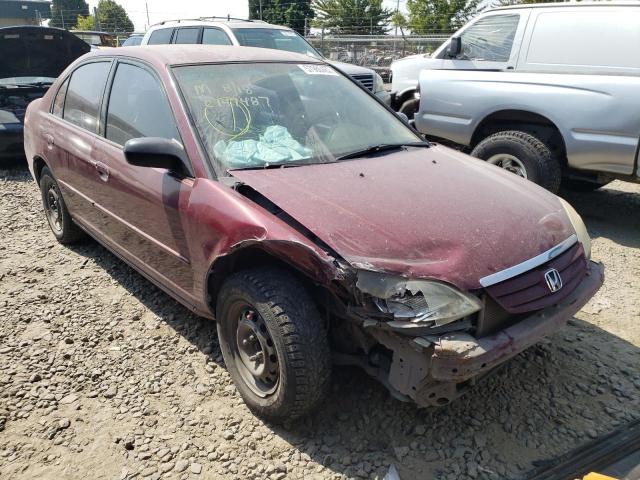 HONDA CIVIC LX 2003 with VIN 2HGES165X3H528672 - Photo from auction