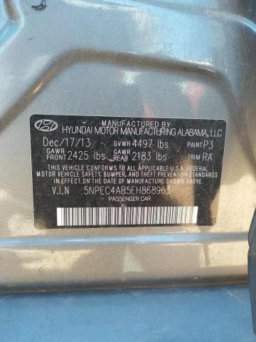 Photo 10 from auction – 2014 HYUNDAI SONATA SE with VIN 5NPEC4AB5EH868963