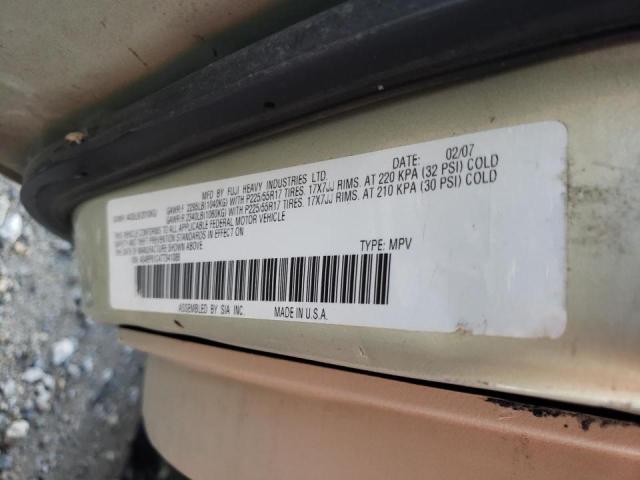 Photo 10 from auction – 2008 SUBARU OUTBACK 2. with VIN 4S4BP62C987342379
