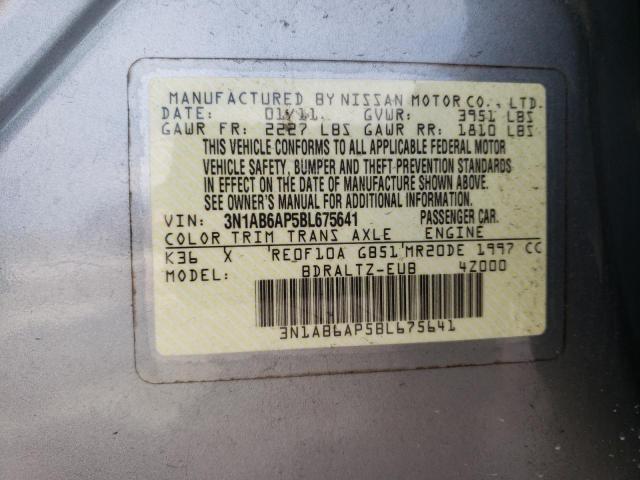 Photo 10 from auction – 2011 NISSAN SENTRA 2.0 with VIN 3N1AB6AP5BL675641