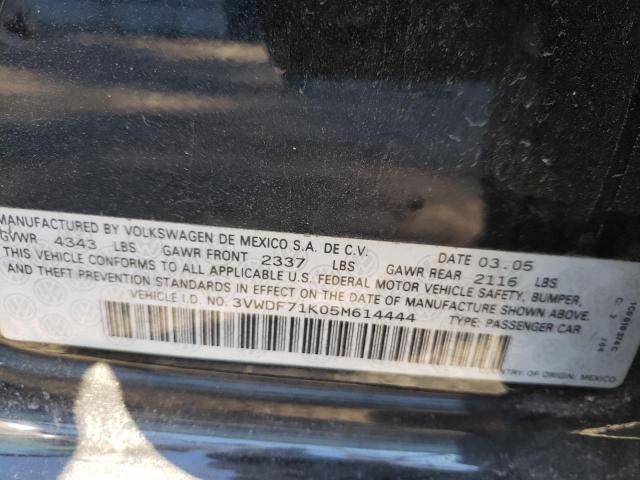 Photo 10 from auction – 2005 VOLKSWAGEN JETTA with VIN 3VWDF71K05M614444