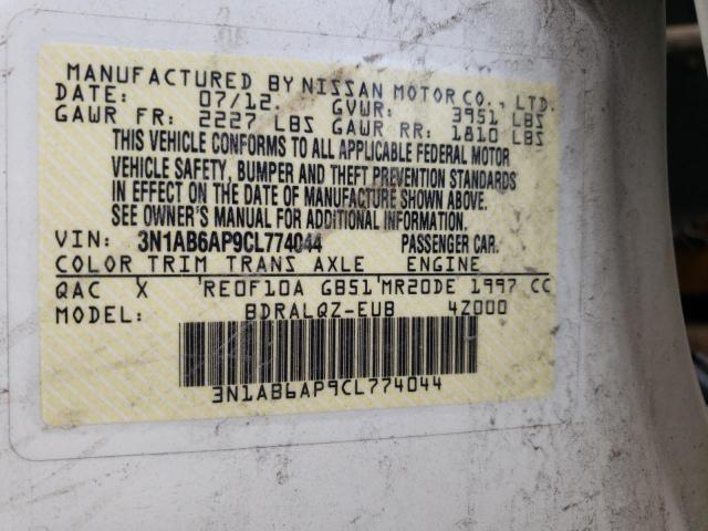 Photo 10 from auction – 2012 NISSAN SENTRA 2.0 with VIN 3N1AB6AP9CL774044