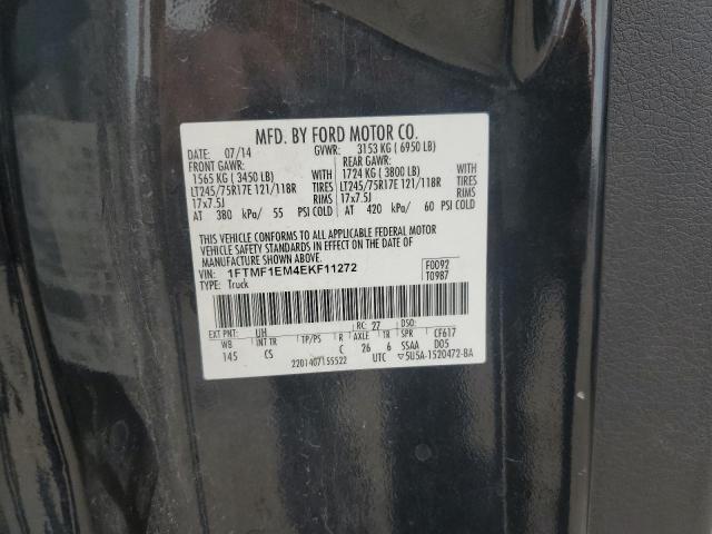 Photo 10 from auction – 2014 FORD F150 with VIN 1FTMF1EM4EKF11272