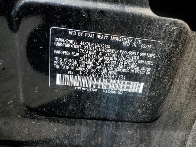 Photo 10 from auction – 2016 SUBARU FORESTER 2 with VIN JF2SJAKC3GH447731