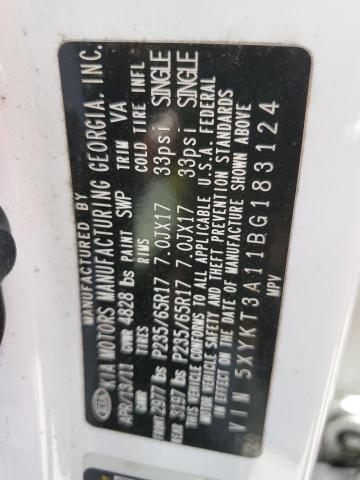 Photo 10 from auction – 2011 KIA SORENTO BA with VIN 5XYKT3A11BG183124