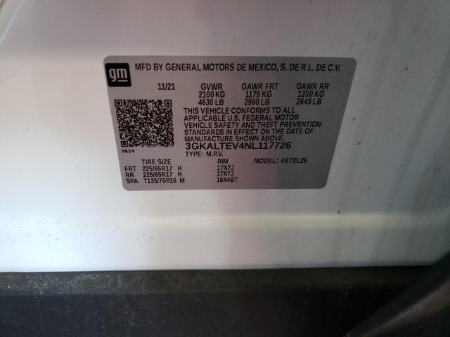 Photo 10 from auction – 2022 GMC TERRAIN SL with VIN 3GKALTEV4NL117726