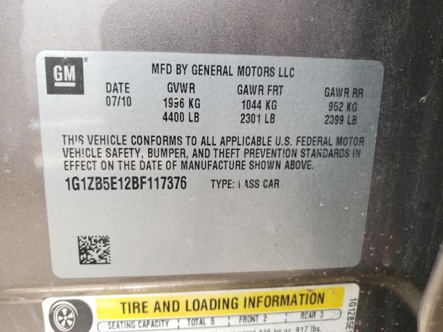 Photo 10 from auction – 2011 CHEVROLET MALIBU LS with VIN 1G1ZB5E12BF117376