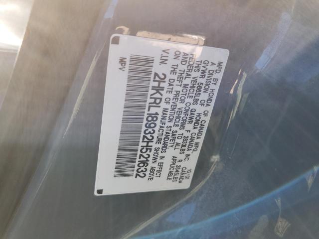 Photo 10 from auction – 2002 HONDA ODYSSEY EX with VIN 2HKRL18932H521632