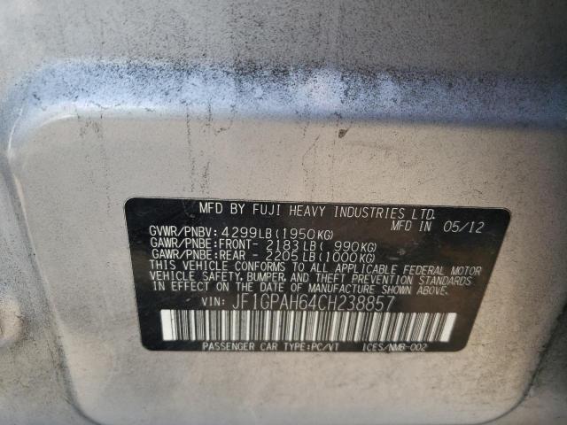 Photo 10 from auction – 2012 SUBARU IMPREZA LI with VIN JF1GPAH64CH238857