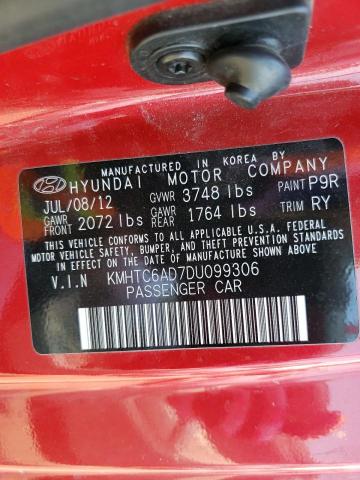 Photo 10 from auction – 2013 HYUNDAI VELOSTER with VIN KMHTC6AD7DU099306