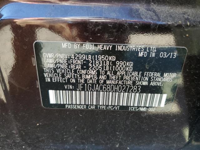 Foto 10 de la subasta – 2013 SUBARU IMPREZA PR con VIN JF1GJAC68DH027283