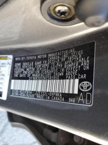 Photo 10 from auction – 2006 TOYOTA COROLLA MA with VIN 2T1KR32E06C582950