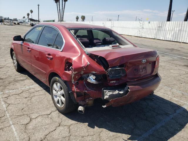 Photo 9 from auction – 2008 KIA OPTIMA LX with VIN KNAGE124885236235