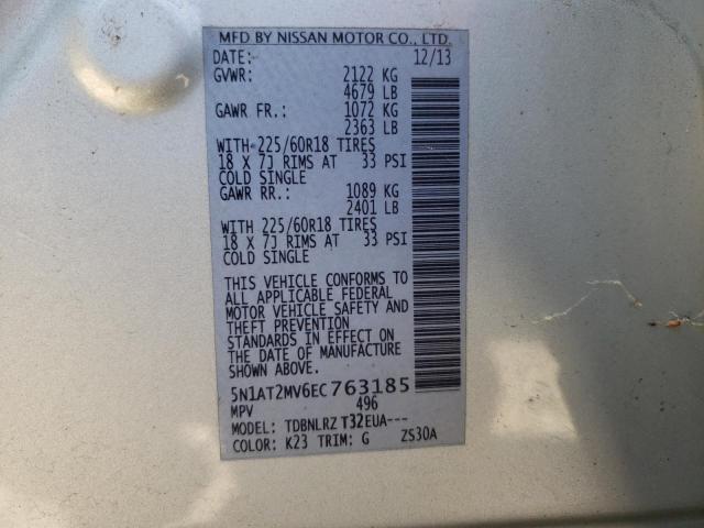 Photo 10 from auction – 2014 NISSAN ROGUE with VIN 5N1AT2MV6EC763185