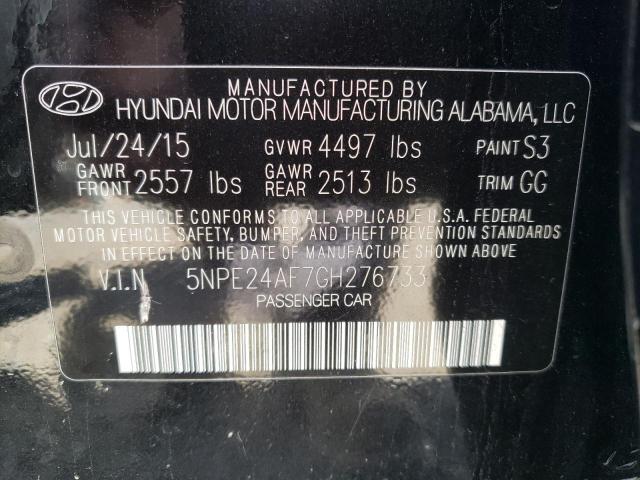 Photo 10 from auction – 2016 HYUNDAI SONATA SE with VIN 5NPE24AF7GH276733