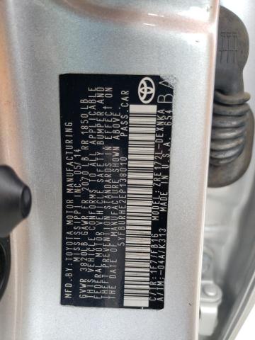 Photo 10 from auction – 2014 TOYOTA COROLLA L with VIN 5YFBURHE2EP138010
