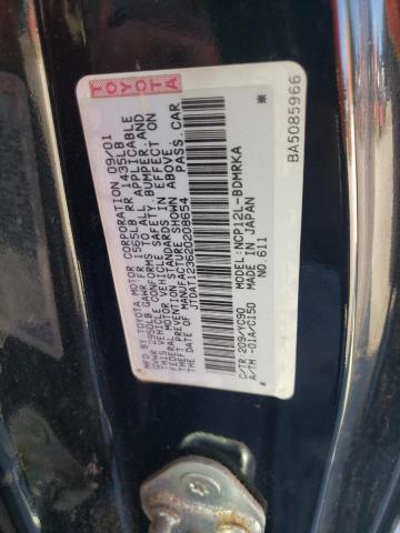 Photo 10 from auction – 2002 TOYOTA ECHO with VIN JTDAT123620208654