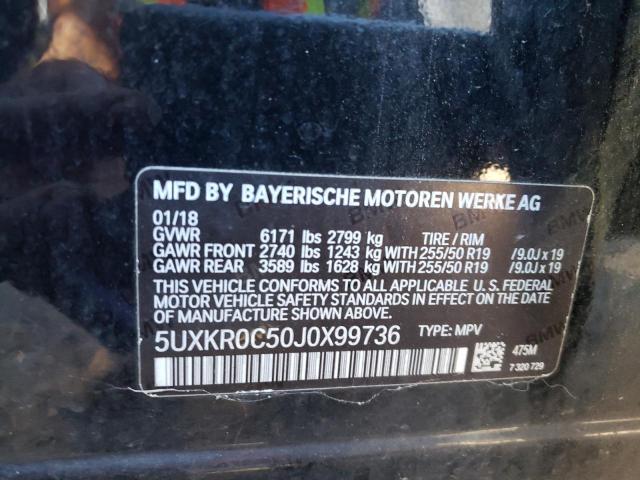 Photo 10 from auction – 2018 BMW X5 XDRIVE3 with VIN 5UXKR0C50J0X99736
