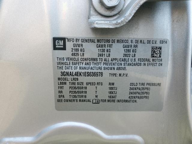 Photo 10 from auction – 2014 CHEVROLET CAPTIVA LT with VIN 3GNAL4EK1ES636978