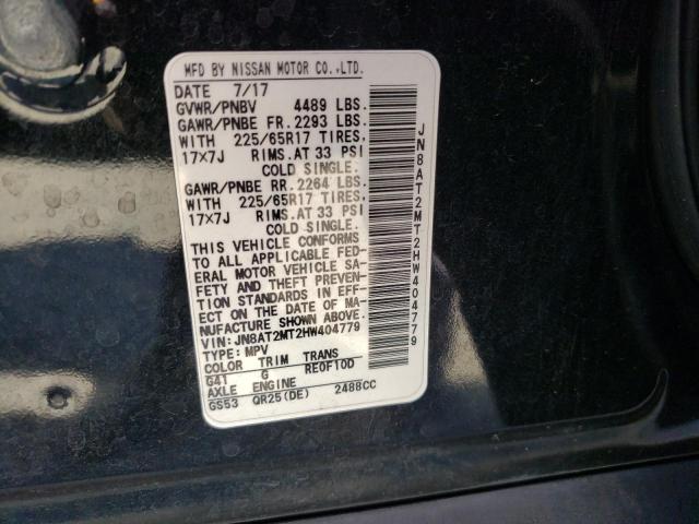 Photo 10 from auction – 2017 NISSAN ROGUE S with VIN JN8AT2MT2HW404779