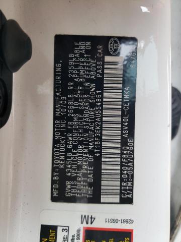 Photo 10 from auction – 2010 TOYOTA CAMRY BASE with VIN 4T1BF3EK2AU554861