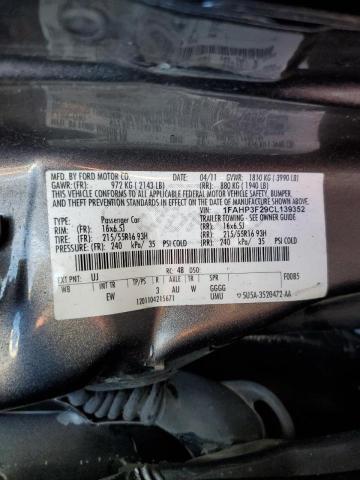 Photo 10 from auction – 2012 FORD FOCUS SE with VIN 1FAHP3F29CL139352