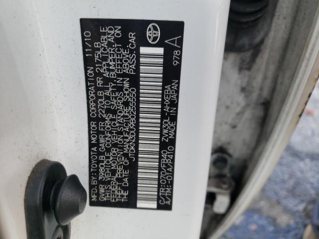 Photo 10 from auction – 2011 TOYOTA PRIUS with VIN JTDKN3DU9B0255550