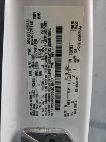 Photo 10 from auction – 2013 FORD ESCAPE SE with VIN 1FMCU0GX6DUC38417