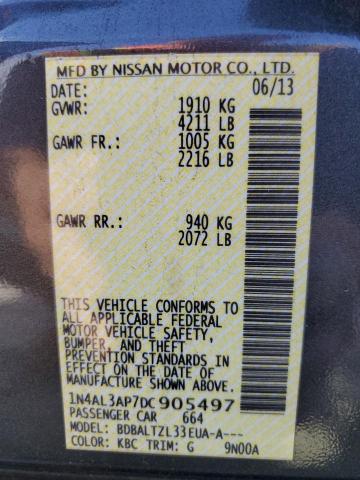 Photo 10 from auction – 2013 NISSAN ALTIMA 2.5 with VIN 1N4AL3AP7DC905497