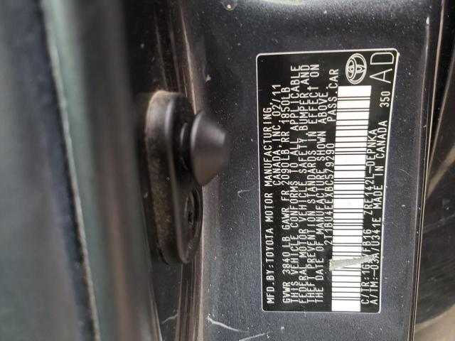 Photo 10 from auction – 2011 TOYOTA CORROLLA with VIN 2T1BU4EEXBC579290