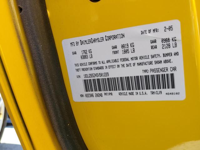 Photo 10 from auction – 2005 DODGE VIPER SRT- with VIN 1B3JZ65Z45V501229