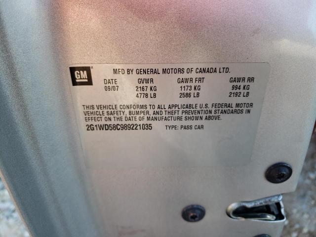 Photo 10 from auction – 2008 CHEVROLET IMPALA SUP with VIN 2G1WD58C989221035