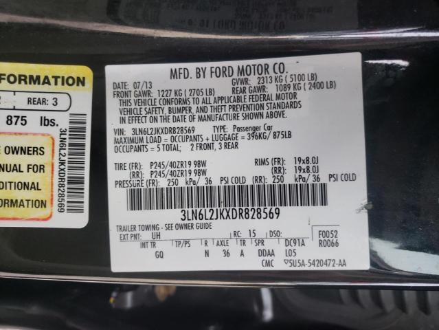 Photo 10 from auction – 2013 LINCOLN MKZ with VIN 3LN6L2JKXDR828569