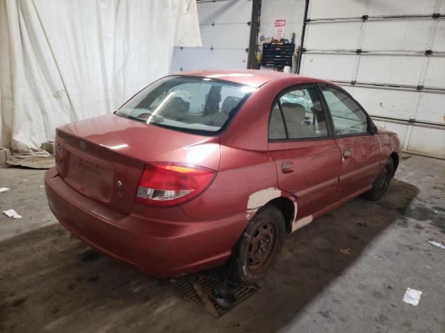 Photo 4 from auction – 2003 KIA RIO with VIN KNADC125436233269