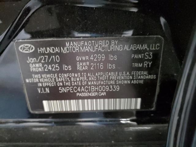 Photo 10 from auction – 2011 HYUNDAI SONATA SE with VIN 5NPEC4AC1BH009339