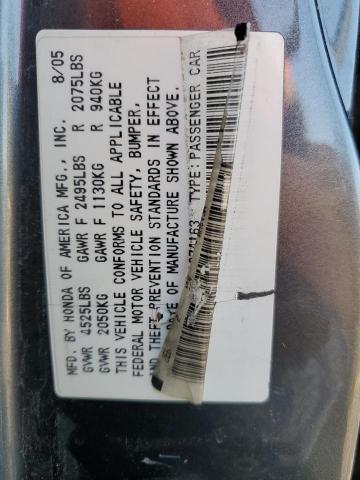 Photo 10 from auction – 2005 ACURA TL with VIN 19UUA66245A074163