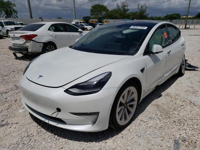 Photo 2 from auction – 2021 TESLA MODEL 3 with VIN 5YJ3E1EA5MF057775