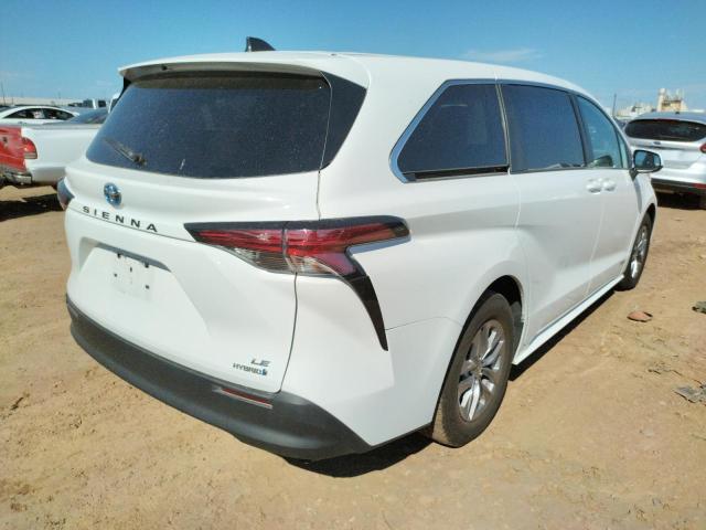Photo 4 from auction – 2021 TOYOTA SIENNA LE with VIN 5TDKRKEC3MS019397